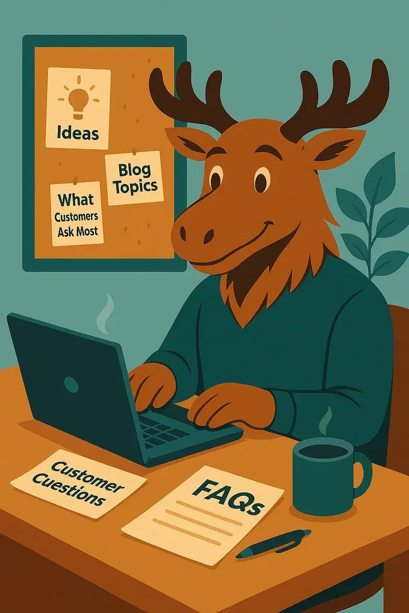 Coding Moose Maskottchen